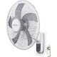 WALL FAN  15833R 45cm ΜΕΤΑΛΛΙΚΟΣ 65W WHITE ME R/C